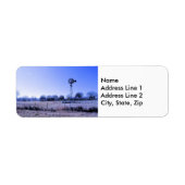 Boerderij met Windmill Etiket (Voorkant)