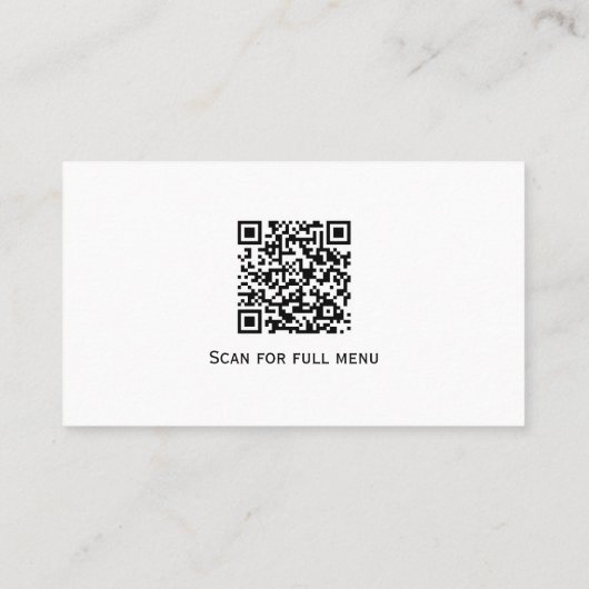 Boerderij met zwarte en witte piepers naar tafelre contactkaartje (Achterkant)