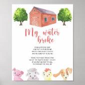 Boerderij - Mijn water brak Poster (Voorkant)