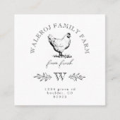 Boerderij Modern Chicken Boerderij Visitekaartje (Voorkant)