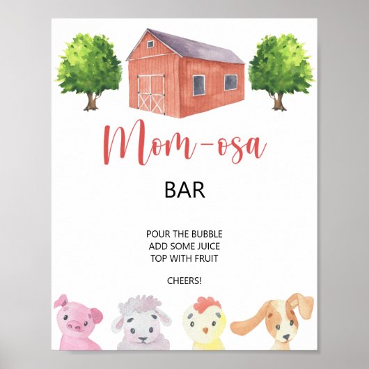 Boerderij - Momosa bar Poster (Voorkant)