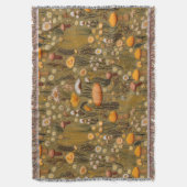 Boerderij Mushroom Borduurwerk ziet eruit als Deke Deken (Voorkant Verticaal)