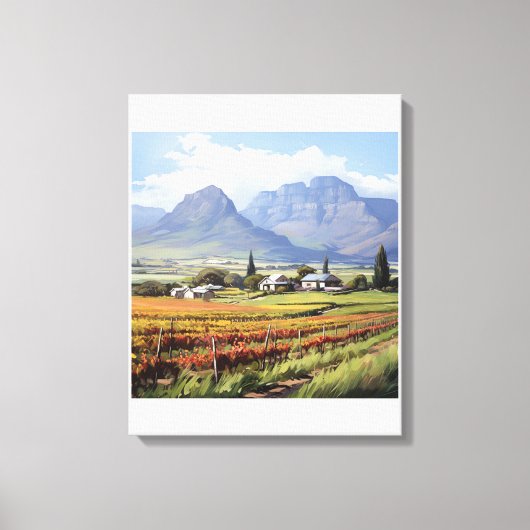 Boerderij Muur Kunst Canvasprint in Berglandschap Canvas Afdruk (Voorkant)