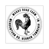 Boerderij Naam en locatie Rooster Stempel Fancy gr (Afrduk)