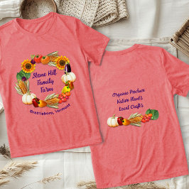 Boerderij naam produceren groenten Tri-Blend shirt