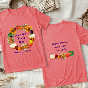 Boerderij naam produceren groenten Tri-Blend shirt