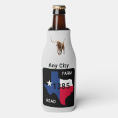 Boerderij naar marktweg van uw keuze, flesjeskoeler (Fles Voorkant)