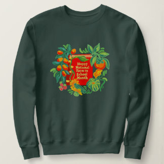 Boerderij naar School Maand Crewneck (vrouwen) Trui