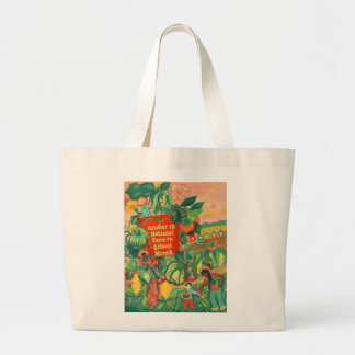 Boerderij naar School Maand Square Art Canvas tas