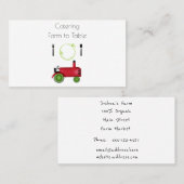 Boerderij naar tabel visitekaartje (Voorkant / Achterkant)