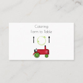 Boerderij naar tabel visitekaartje