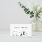 Boerderij naar tafel Catering Visitekaartje (Staand voorkant)