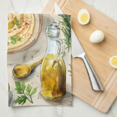 Boerderij naar tafel Hummus Recept: Arabisch biolo Theedoek (Quarter Fold)