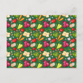 Boerderij naar tafel Organic Produce Business Post Briefkaart (Achterkant)