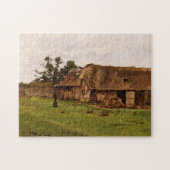 Boerderij nabij Honfleur Monet Fine Art Legpuzzel (Horizontaal)