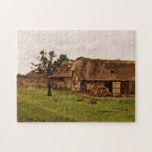 Boerderij nabij Honfleur Monet Fine Art Legpuzzel