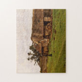 Boerderij nabij Honfleur Monet Fine Art Legpuzzel (Verticaal)