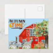 Boerderij najaar briefkaart (Voorkant / Achterkant)
