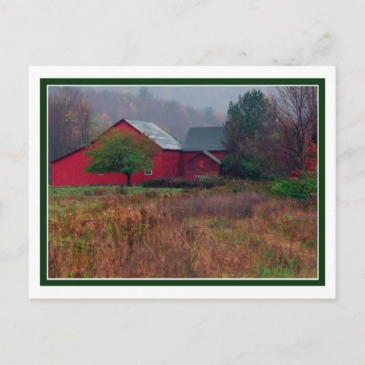 Boerderij najaar briefkaart (Voorkant)