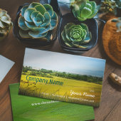 Boerderij Natuur groene blauwe hemel witte wolk Visitekaartje