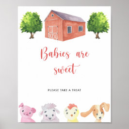 Boerderij - Neem een zoete Poster