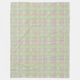 Boerderij Neutraal Salie Plaid Fleece Deken