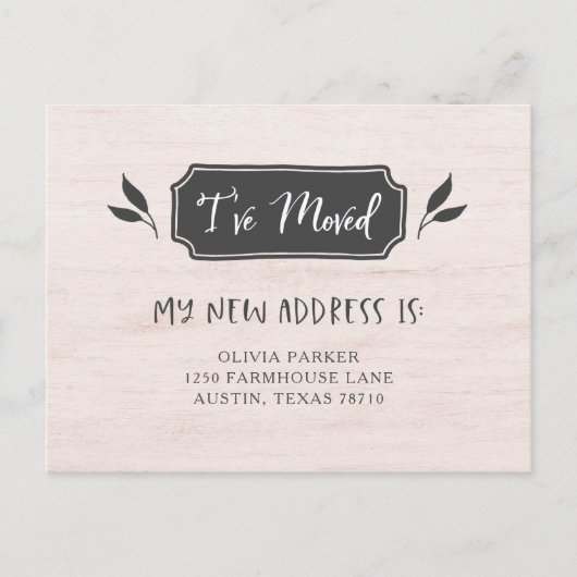 Boerderij | Nieuw Adres Aankondigingskaart (Voorkant)