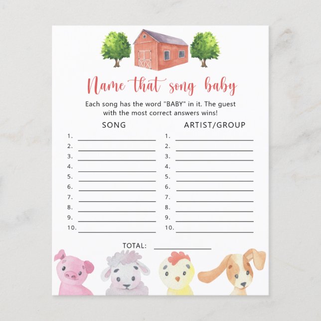 Boerderij - Noem dat Baby Song (Voorkant)