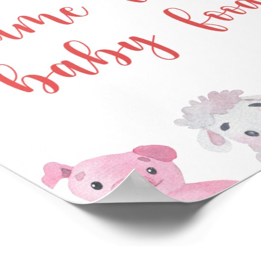 Boerderij - noem dat baby voedsel poster (Hoek)