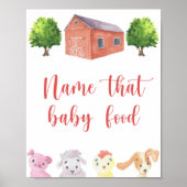 Boerderij - noem dat baby voedsel poster (Voorkant)