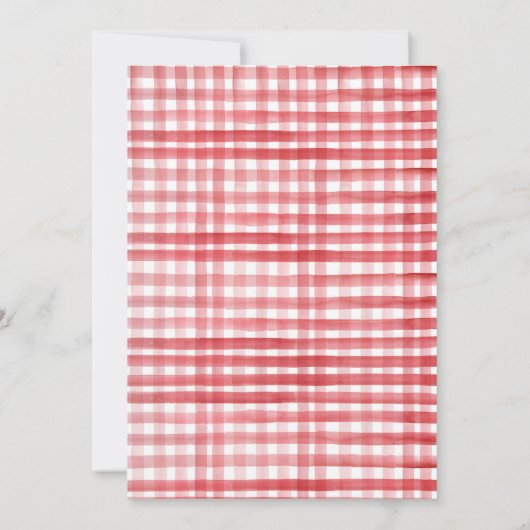 Boerderij Old MacDonald Barnyard Red Animals Party Kaart (Achterkant)