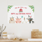 Boerderij Old MacDonald Barnyard Red Animals Welko Poster (Keuken)