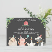 Boerderij Old MacDonald Barnyard Red Boy Animals P Kaart (Staand voorkant)