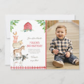 Boerderij Old MacDonald Barnyard Red Boy Animals P Kaart (Voorkant)