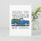 Boerderij om de steun voor de plaatselijke landbou aankondiging (Staand voorkant)