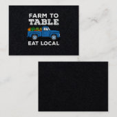 Boerderij om de steun voor de plaatselijke landbou visitekaartje (Voorkant / Achterkant)