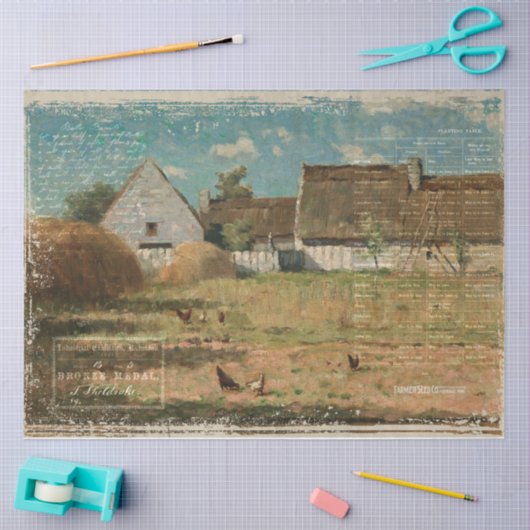 Boerderij ontkoppeling Tissuepapier (Craft)