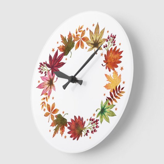 Boerderij Oogst Herfst Herfst Bladeren Krans Grote Klok (Hoek)