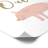 Boerderij op dag van geboorte Uitvoeren Dessert Ta Poster (Hoek)