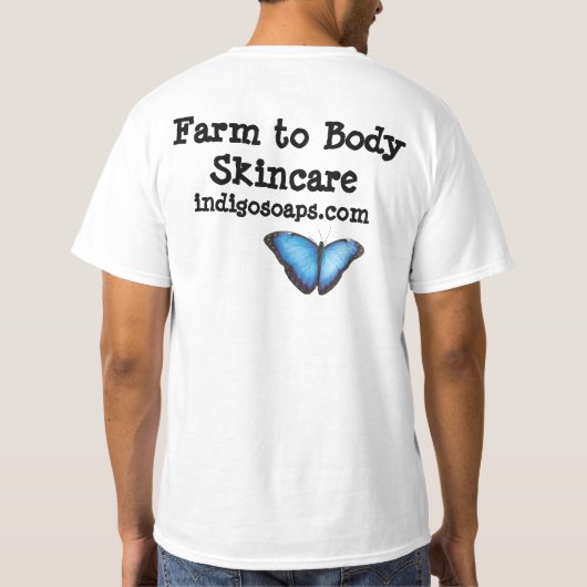 Boerderij op de huid - Basis T-shirt (Achterkant)