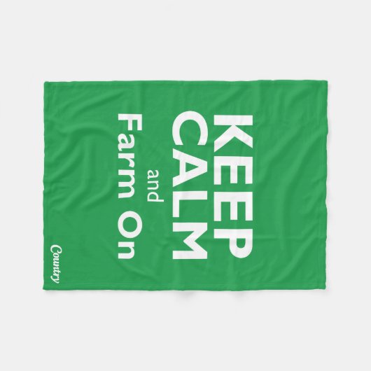 Boerderij op fleece deken (Voorkant (Horizontaal))