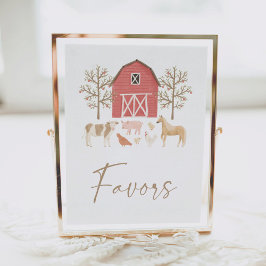 Boerderij op jaardag voor voetgangers poster