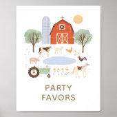 Boerderij op jaardag voor voetgangers poster (Voorkant)