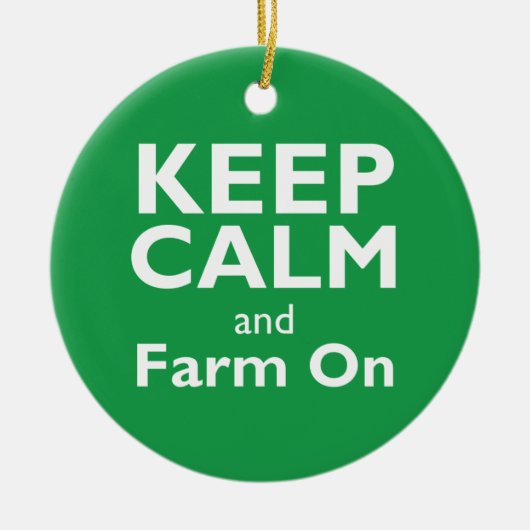 Boerderij op keramisch ornament (Voorkant)