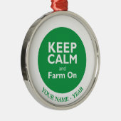 Boerderij op metalen ornament (Rechts)