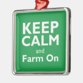 Boerderij op metalen ornament (Links)