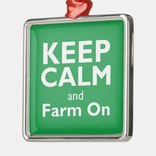 Boerderij op metalen ornament (Links)