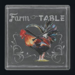 Boerderij op tabelkaart vierkante klok<br><div class="desc">Boerderij op tabelrooster. Artiest: Redstreake. Afbeelding-ID: 152148D</div>