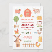 Boerderij op uitnodiging 1e verjaardag (Voorkant)