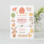 Boerderij op uitnodiging 1e verjaardag (Staand voorkant)